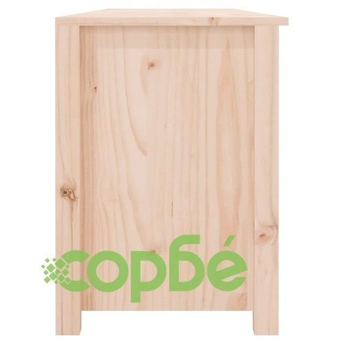 Пейка за обувки 160x36,5x50 см масивна борова дървесина ➤ топ цена ➤ sorbe.bg