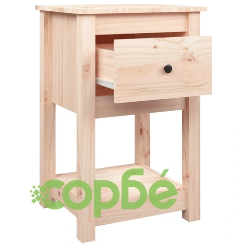 Нощни шкафчета, 2 бр, 40x35x61,5 см, борово дърво масив ➤ топ цена ➤ sorbe.bg