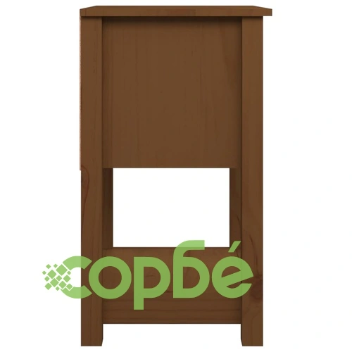 Нощни шкафчета, 2 бр, меденокафяви, 40x35x61,5 см, бор масив ➤ топ цена ➤ sorbe.bg