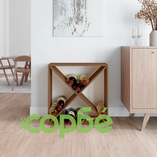 Шкаф за вино меденокафяв 62x25x62 см масивна дървесина бор ➤ топ цена ➤ sorbe.bg