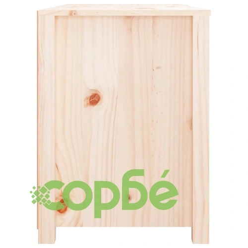 Страничен шкаф, 100x40x54 см, борово дърво масив ➤ топ цена ➤ sorbe.bg