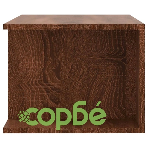 ТВ шкаф с LED осветление, кафяв дъб, 90x39x30 см ➤ топ цена ➤ sorbe.bg
