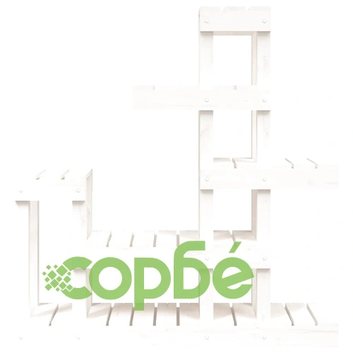 Поставка за цветя, бяла, 92x25x97 см, бор масив на топ цена от sorbe.bg Поставка за цветя, бяла, 92x25x97 см, бор масив ➤ топ цена ➤ sorbe.bg