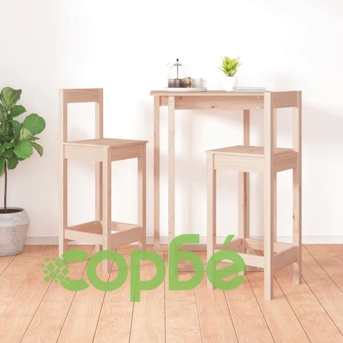 Бар столове 2 бр 40x41,5x112 см борово дърво масив ➤ топ цена ➤ sorbe.bg
