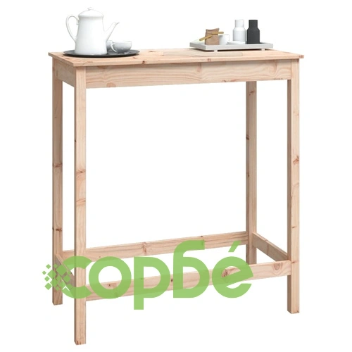 Бар маса, 100x50x110 см, борово дърво масив ➤ топ цена ➤ sorbe.bg