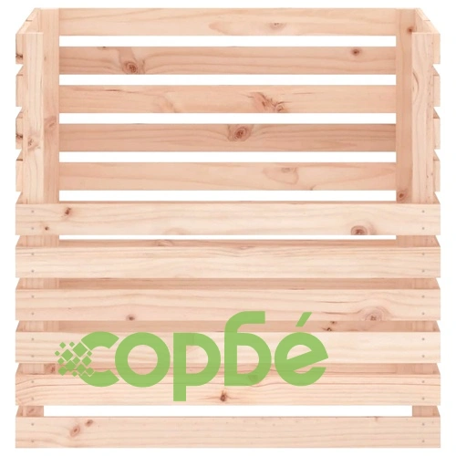 Компостер 80x80x78 см борово дърво масив ➤ топ цена ➤ sorbe.bg