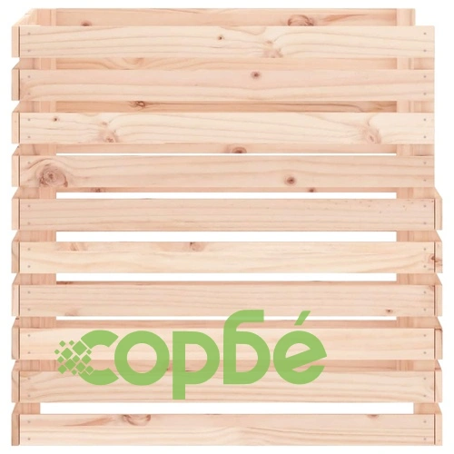 Компостер 80x80x78 см борово дърво масив ➤ топ цена ➤ sorbe.bg
