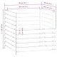 Компостер 80x80x78 см борово дърво масив