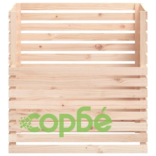 Компостер, 100x100x102 см, борово дърво масив ➤ топ цена ➤ sorbe.bg