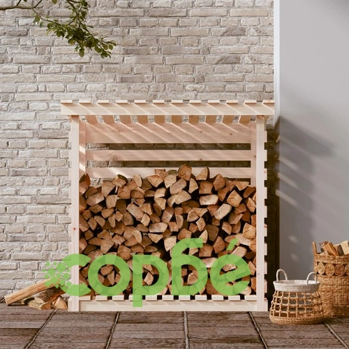 Поставка за дърва за огрев 108x73x108 см масивно дърво бор ➤ топ цена ➤ sorbe.bg