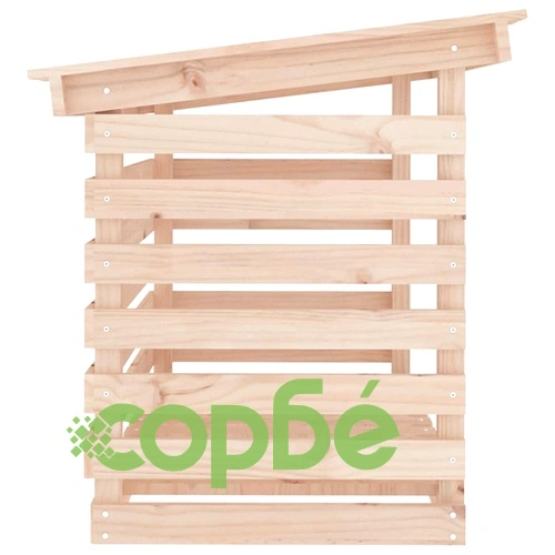 Поставка за дърва за огрев 108x73x79 см масивно дърво бор ➤ топ цена ➤ sorbe.bg