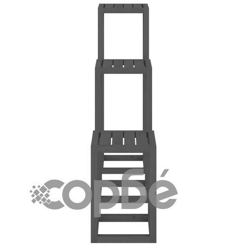 Комплект стойки за растения, 3 части, сиви, бор масив на топ цена от sorbe.bg Комплект стойки за растения, 3 части, сиви, бор масив ➤ топ цена ➤ sorbe.bg