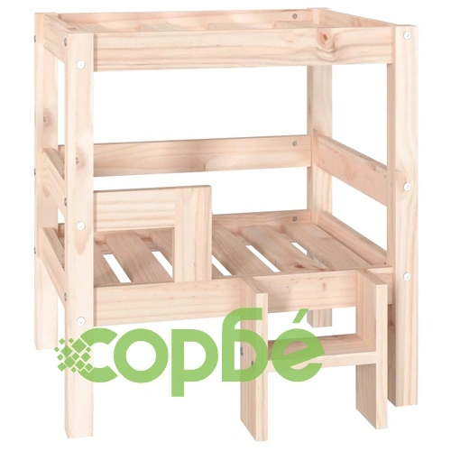 Кучешко легло, 55,5x53,5x60 см, борова дървесина масив ➤ топ цена ➤ sorbe.bg