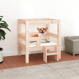 Кучешко легло, 55,5x53,5x60 см, борова дървесина масив