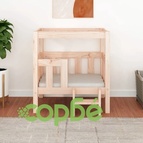 Кучешко легло, 65,5x50,5x70 см, борова дървесина масив ➤ топ цена ➤ sorbe.bg