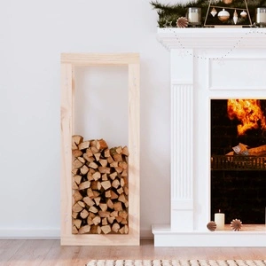 Поставка за дърва за огрев 41x25x100 см масивно дърво бор