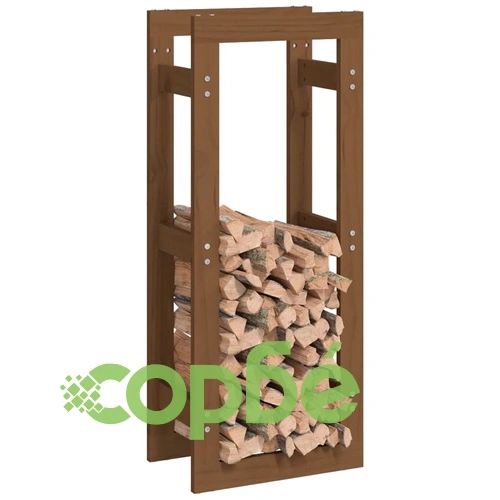 Поставка за дърва за огрев меденокафява 41x25x100 см бор масив ➤ топ цена ➤ sorbe.bg