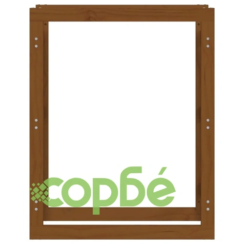 Поставка за дърва за огрев меденокафява 80x25x100 см бор масив ➤ топ цена ➤ sorbe.bg