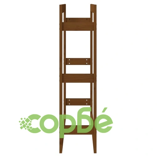 Поставка за дърва за огрев меденокафява 80x25x100 см бор масив ➤ топ цена ➤ sorbe.bg