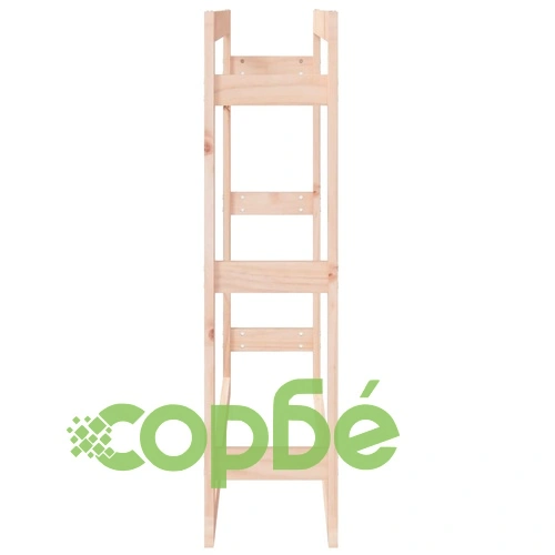 Поставка за дърва за огрев 100x25x100 см масивно дърво бор ➤ топ цена ➤ sorbe.bg