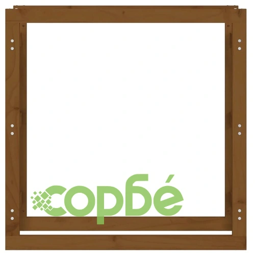 Поставка за дърва за огрев меденокафява 100x25x100 см бор масив ➤ топ цена ➤ sorbe.bg