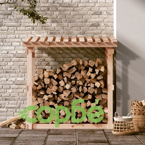 Поставка за дърва за огрев 108x64,5x109 см масивно дърво бор ➤ топ цена ➤ sorbe.bg