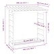 Поставка за дърва за огрев 108x64,5x110 см масивно дърво бор