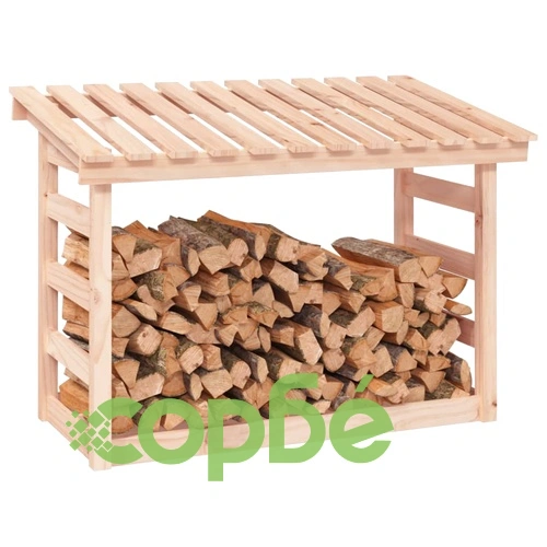 Поставка за дърва за огрев 108x64,5x78 см масивно дърво бор ➤ топ цена ➤ sorbe.bg