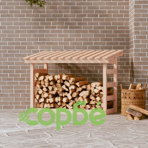 Поставка за дърва за огрев 108x64,5x78 см масивно дърво бор ➤ топ цена ➤ sorbe.bg