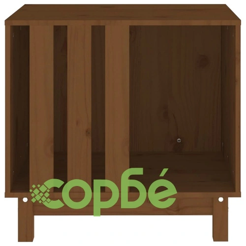Кучешка колиба, меденокафява, 60x45x57 см, бор масив ➤ топ цена ➤ sorbe.bg