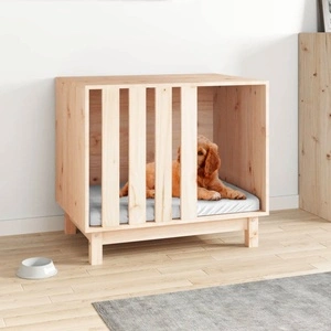 Кучешка колиба, 70x50x62 см, бор масив