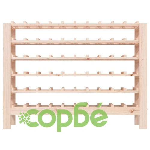 Поставка за вино 109,5x30x82 см масивна чамова дървесина ➤ топ цена ➤ sorbe.bg