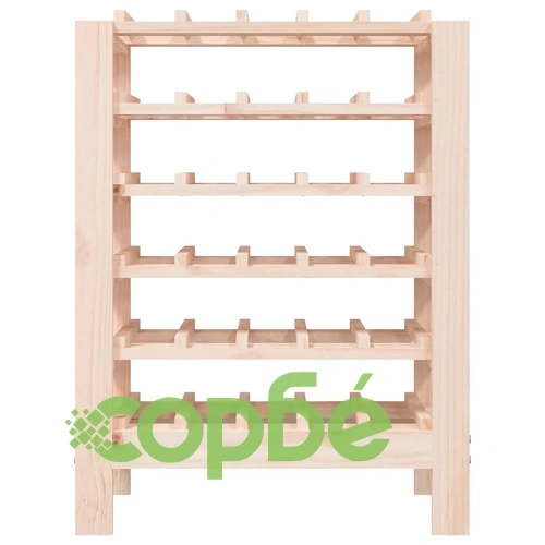 Поставка за вино 61,5x30x82 см масивна чамова дървесина ➤ топ цена ➤ sorbe.bg