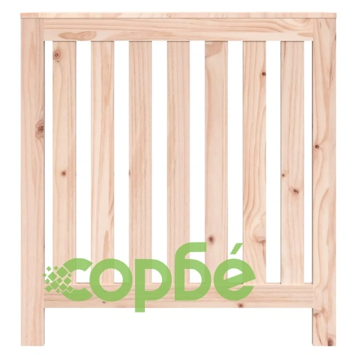 Параван за радиатор 79,5x19x84 см борово дърво масив ➤ топ цена ➤ sorbe.bg