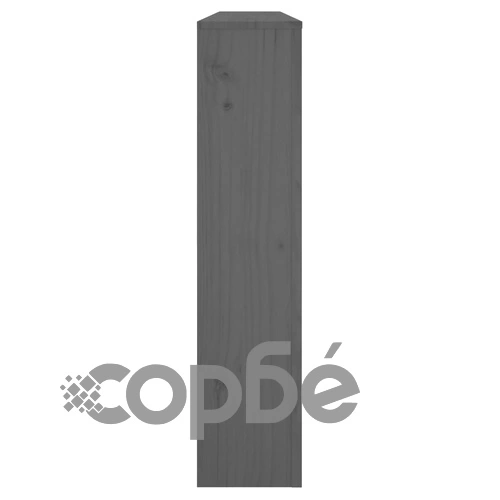 Параван за радиатор сив 153x19x84 см борово дърво масив ➤ топ цена ➤ sorbe.bg