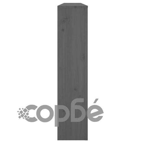 Параван за радиатор сив 169x19x84 см борово дърво масив ➤ топ цена ➤ sorbe.bg