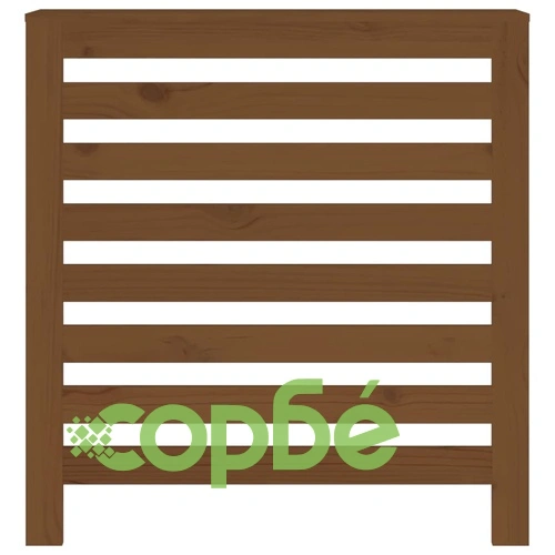 Параван за радиатор меденокафяв 79,5x19x84см борово дърво масив ➤ топ цена ➤ sorbe.bg