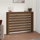 Параван за радиатор меденокафяв108,5x19x84см борово дърво масив