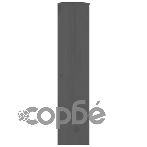 Параван за радиатор сив 153x19x84 см борово дърво масив ➤ топ цена ➤ sorbe.bg