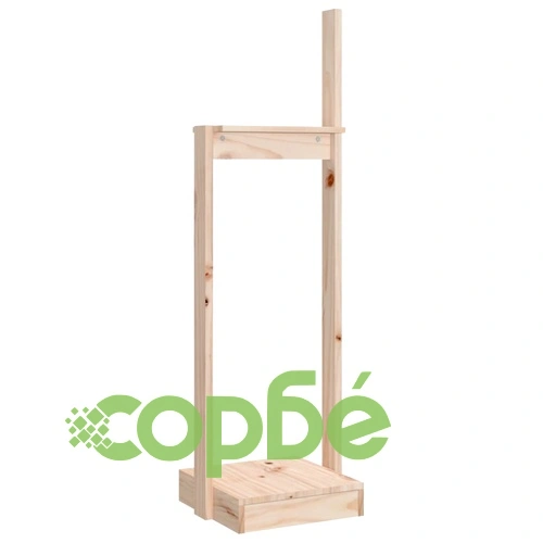 Поставка за дърва за огрев 33,5x30x110 см бор масив ➤ топ цена ➤ sorbe.bg