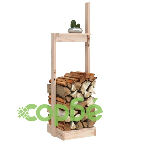 Поставка за дърва за огрев 33,5x30x110 см бор масив ➤ топ цена ➤ sorbe.bg