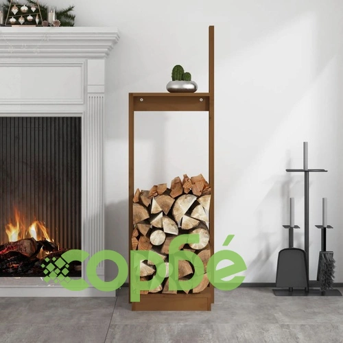 Поставка дърва за огрев меденокафява 33,5x30x110 см бор масив ➤ топ цена ➤ sorbe.bg
