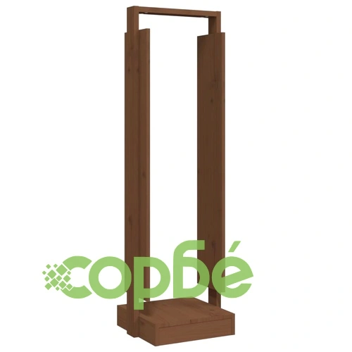 Поставка дърва за огрев меденокафява 33,5x30x110 см бор масив ➤ топ цена ➤ sorbe.bg