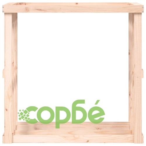 Външна поставка за дърва за огрев 108x52x106 см бор масив ➤ топ цена ➤ sorbe.bg