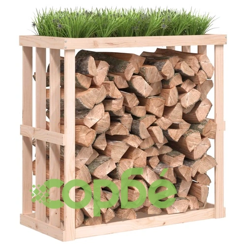 Външна поставка за дърва за огрев 108x52x106 см бор масив ➤ топ цена ➤ sorbe.bg