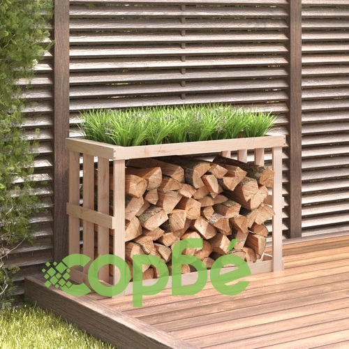 Външна поставка за дърва за огрев 108x52x74 см бор масив ➤ топ цена ➤ sorbe.bg