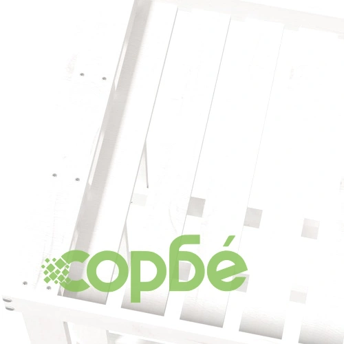 Външна поставка за дърва за огрев бяла 108x52x74 см бор масив ➤ топ цена ➤ sorbe.bg