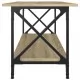 Кафе маса, дъб сонома, 100x45x45 см, инженерно дърво и желязо