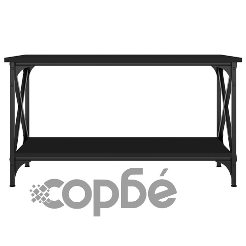 Кафе маса, черна, 80x45x45 см, инженерно дърво ➤ топ цена ➤ sorbe.bg