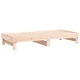 Разтегателно дневно легло, 2x(90x200) см, борово дърво масив